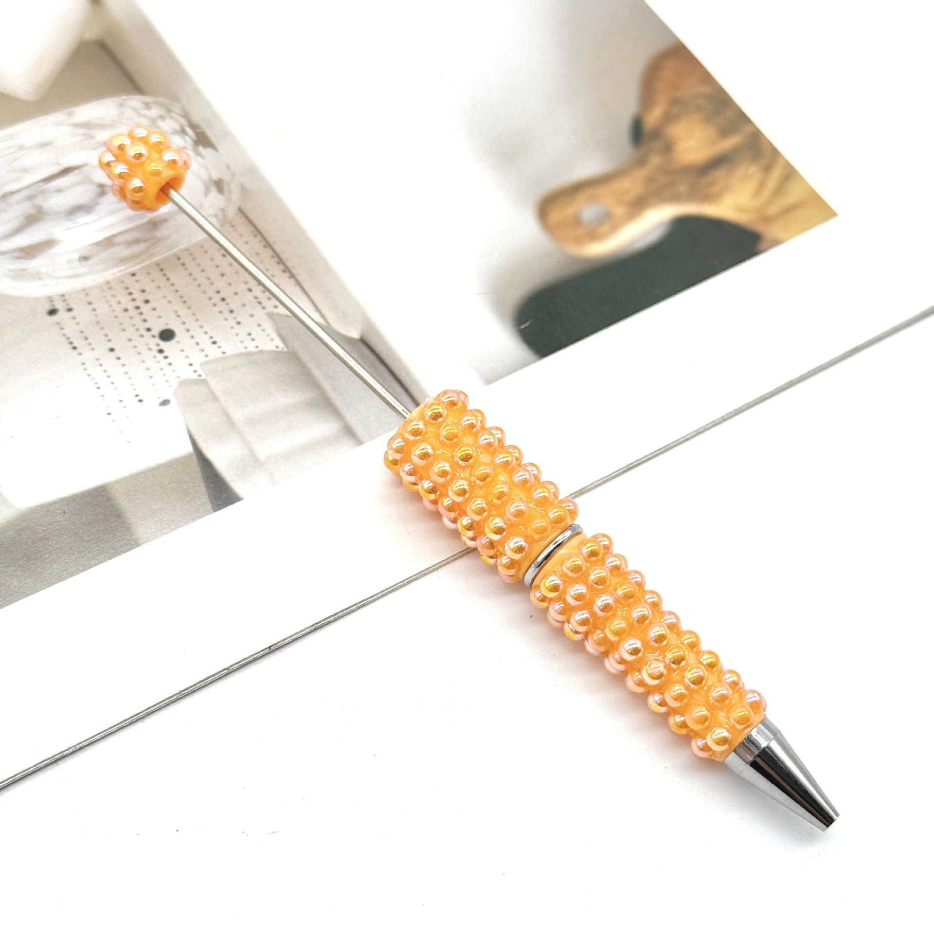 Wholesale DIY Pearl Full Diamond Beading Pen Full Coverage Pen Cap Pearl Heavy Industry